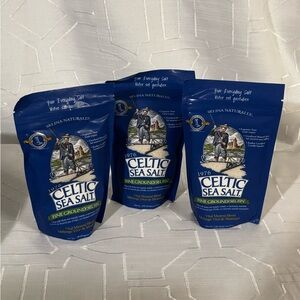 Fine Ground Celtic Sea Salt - 3 8 oz. Reusable bag..